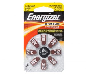 סוללות Energizer 312AIR למכשיר שמיעה – מארז 8 סוללות