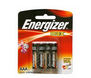 סוללות pack 4 אלקליין Energizer LR03 AAA Max